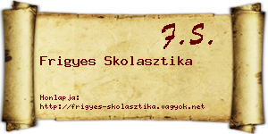 Frigyes Skolasztika névjegykártya